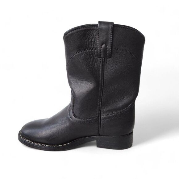 Smoky Mountain R Style Leather Western Cowboy Boots Black Youth 1 - Picture 6 of 11